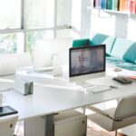 contemporary room workplace office supplies concept 1